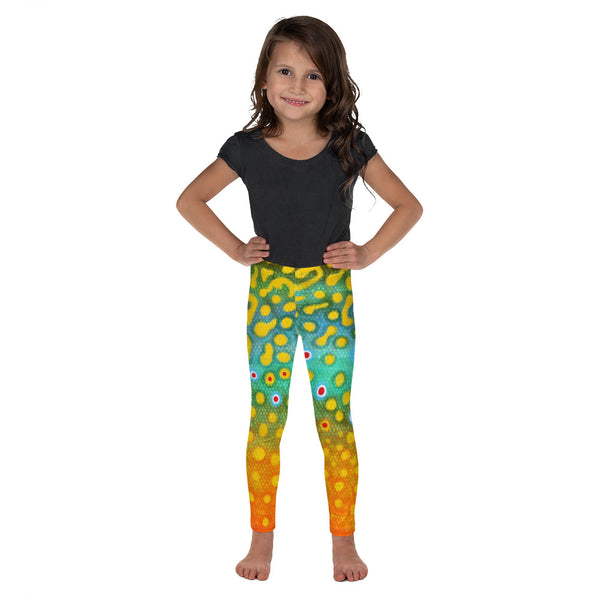 Youth Brown Trout Print Leggings (size 8- 20) – Yellow Sally